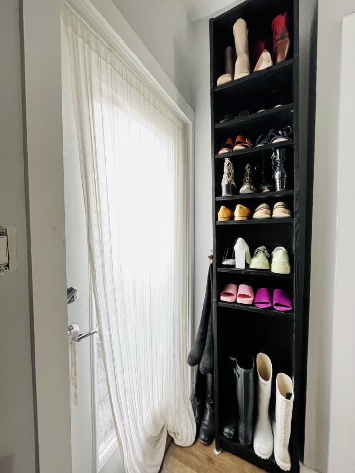 Ikea billy bookcase on sale for shoes